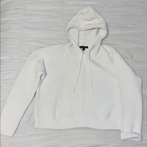 Banana Republic White Cotton Blend Hoodie